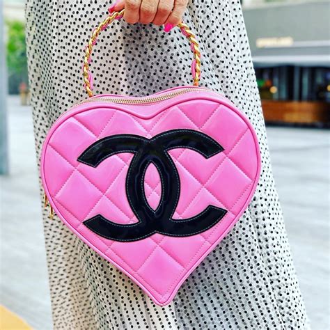 heart shaped purse chanel|chanel 1995 heart bag.